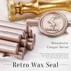 TELOSMA 16 Pcs Champagne Mini Wax Seal Sticks, Wine Packages, Cards & Gift - Image 5