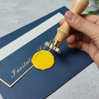 Frame Wax Seal Stamp, 3D Embossed Relief Carving Brass Head and Wood Handle - Image 7