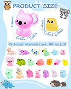 FIVEIZERO 100PCS Luminous Mini Resin Terrestrial Animals Bulk - Image 2