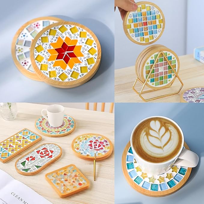 FOCCTS 6 Sets DIY Mosaic Coaster Kit - Image 6