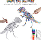 BEARUN 3D Coloring Puzzle Set, Arts and Crafts - Image 4