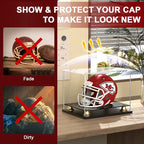 Mini Football Helmet Display Case Self-Assembly Dustproof Acrylic Display Case - Image 4
