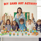 Bokon 100 Pcs Plastic Sand Art Bottles Bulk Sand Art Containers - Image 6