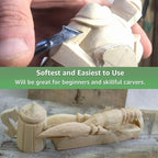 2 Pack Unfinished Basswood Carving Blocks, Christmas DIY Supplies - Image 6