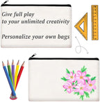 ZeeDix Canvas Zipper Pouch Bulk – 8.3 x 5 Inches Cotton Canvas Pouches - Image 5