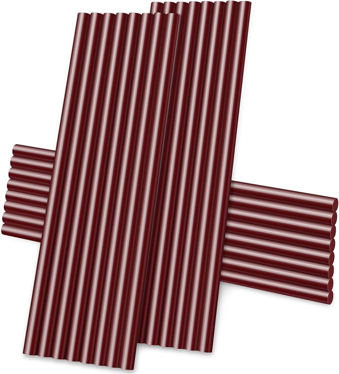 Manarty Wine Red Hot Glue Sticks, All Temperature Adhesive EVA Glue Sticks by Manarty