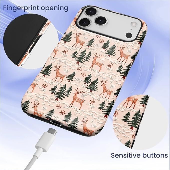 Case for iPhone 17 Pro Max, Scratch Resistant Hybrid Double Layer Hard - Image 7