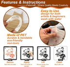 Animal Stencils for Painting on Wood, Small Plastic Rock Templates for Painting - Image 5
