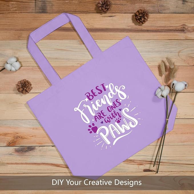 TOPDesign 3-Pack Super Strong Large 12oz Cotton Canvas Tote Bags, Reusable - Image 3