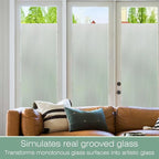 STATINT Reeded Glass Window Privacy Film 3D Decorative Frosted Non Adhesive UV - Image 8