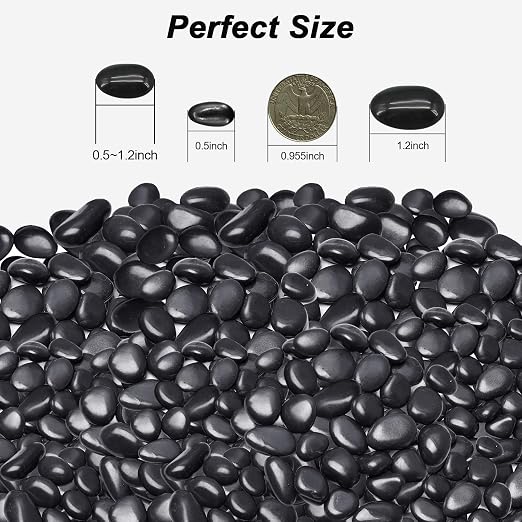 Terrarium Supplies, Virekm River Rocks, Decorative Ornamental Pebbles, Garden - Image 2