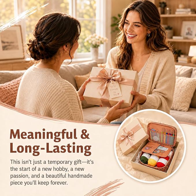 Coopay Crochet Kit Beginners Crochet Hook Set - Image 4