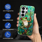 for Samsung Galaxy S26 Ultra Case, Frog Stained Glass Pattern Glossy 2 in 1 - Image 7