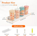 Lifewit Floating Shelves for Wall, Acrylic Display Shelf Wall Mounted for Figure - Image 2