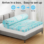 OLIXIS Gel Memory Foam Mattress Topper, King 2 Inch, Cooling Gel Infused Soft - Image 6