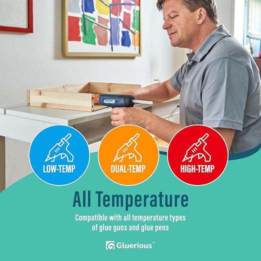 Gluerious Full Size Hot Glue Sticks 100 Pack, 0.43 x 6 Inch Large Glue Sticks - Image 3