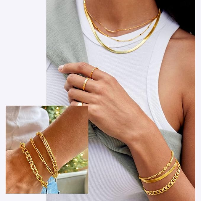 Ecoofor Gold Necklace Chains for Jewelry Making, 75.5 Feet 10 Rolls Jewelry - Image 7