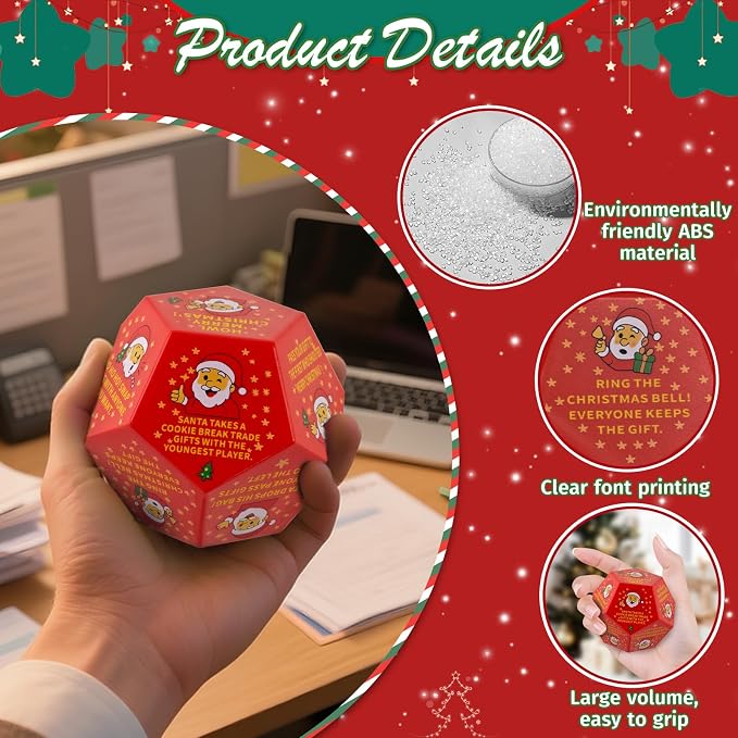 Hilarious Santa Swap Gift Exchange Dice, 3 * 3 in Exchange Gifts Dice, - Image 3