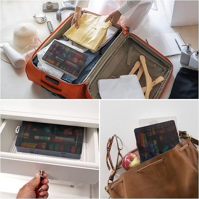 Gbivbe Large 24 Grids Plastic Organizer Box Adjustable Dividers, Art DIY Crafts - Image 6