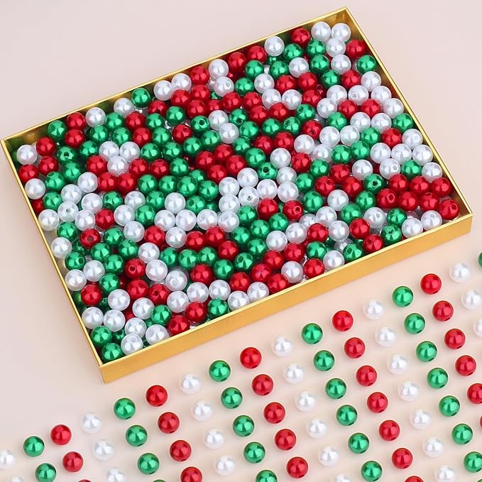 DUQGUHO 8mm Christmas Beads for Jewelry Making - Image 6