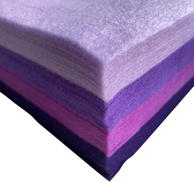 Jtnohx Soft Felt Sheets, 8x12 inches Assorted Craft Felt Fabric, 1.4mm Thick - Image 4