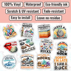 TODOLIA Rockhound Rockhounding Sticker Pack, Geology Gemstones Crystals Geodes - Image 3