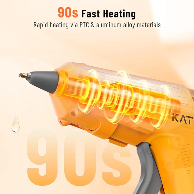 Katerk 3.7V Cordless Hot Glue Gun Kit - Image 3