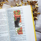 FREEBLOSS 6Pcs Cross Stitch Bookmark Kits Cat Stamped Embroidery Bookmarks - Image 5
