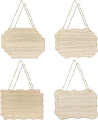 8 Pack Unfinished Wood Signs - Image 2