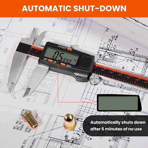 HARDELL Digital Caliper 0-8" Stainless Steel Waterproof Inch/Fractions/mm | - Image 7