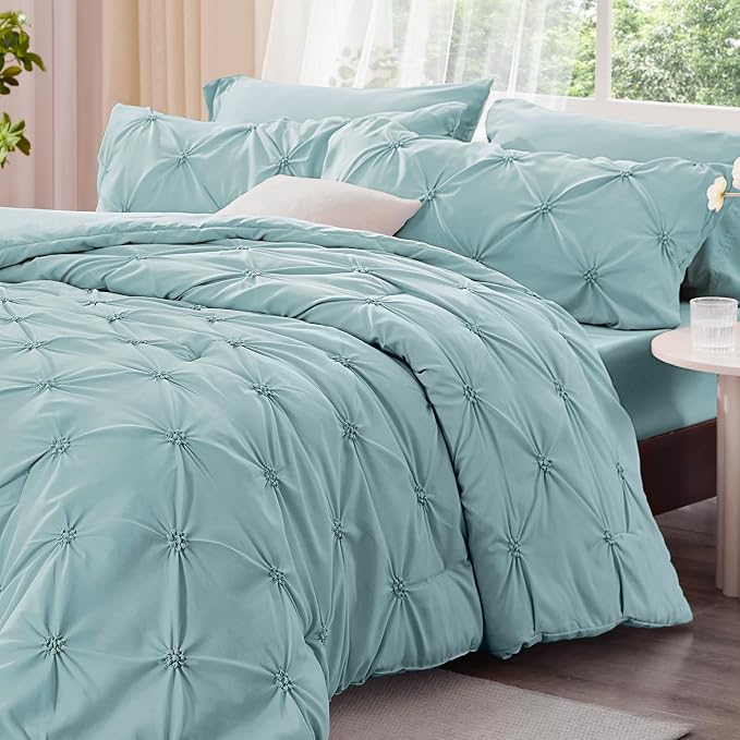 BEDELITE Dusty Blue Twin Comforter Set - Image 2