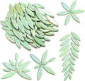 Yoption Petal Mosaic Tiles for Crafts, 200g Flower Leaf Ceramic Tiles Pieces by Yoption
