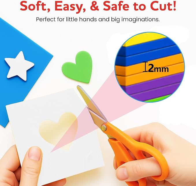 Self-Adhesive EVA Foam Sheets for Crafts – 2mm Thickness 8 White Sheets - Image 4