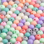 Gxueshan 1000 Pcs Acrylic Plastic White Pony Beads 6x9mm Bulk Kandi Beads - Image 2