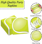 Qyeahkj 50 Guests Tennis Plates and Napkins Party Supplies Tennis Ball Birthday - Image 4