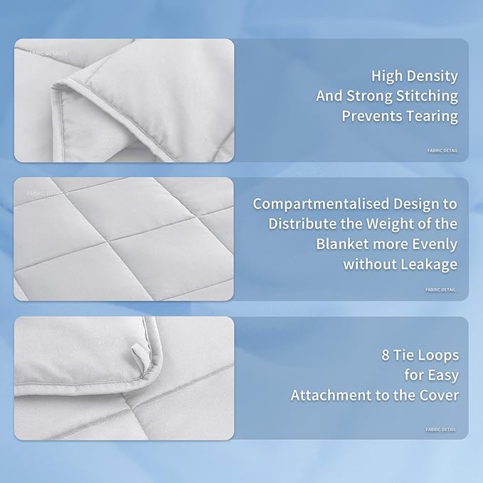 Topcee Weighted Blanket for Adults Twin Size Soft Cooling Heavy Blanket Sleeping - Image 5