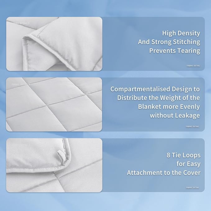 Topcee Weighted Blanket for Adults Queen Size Soft Cooling Heavy Blanket - Image 5