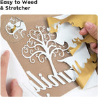 Dysania Gold Heat Transfer Vinyl, 10 Pack 12 x 12in Gold HTV Vinyl | Iron on - Image 3