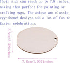 60PCS Unfinished Wood Egg Cutouts - Image 2