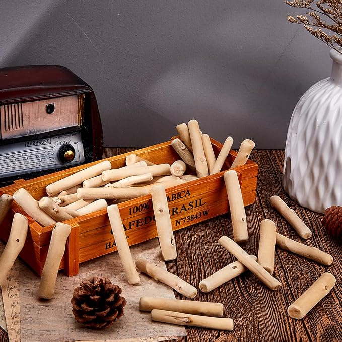 SUPERFINDINGS 300g Natural Driftwood Pieces DIY Dried Wood Sticks Unfinished - Image 4