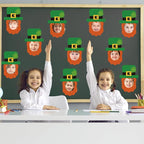 50 Pcs St. Patrick's Day Bulletin Board Leprechaun Hat Cutouts | Green - Image 6