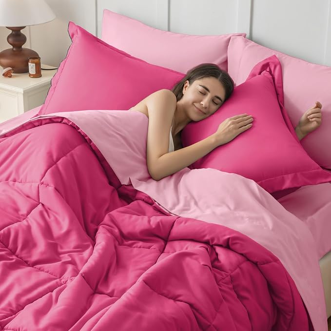 JOLLYVOGUE Full Comforter Set, Ultra-Soft Bed in a Bag Full Size 7 Pieces - Image 7