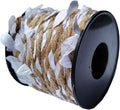 33 feet Natural Twine White Leaf Jute 3ply 2MM Rope Hemp Burlap Ribbon String by SPDTECH