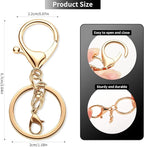 Gkeygo 10 Pack a Set Metal Lobster Claw Clasps and Key Rings, Key Chain - Image 2