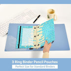 Teal Blue Ice Cream Print Pencil Pouch - Image 4