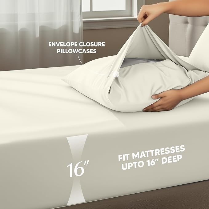 Utopia Bedding California King Size Sheet Set – 4 Piece Bed Sheets, Soft and - Image 4