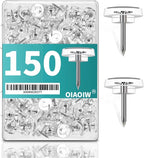150 PCS Flat Clear Short Push Pins by OIAOIW
