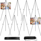 JEAWIWI 8PCS Black Easel Stand for Wedding Sign Stand, 66 Inch Portable Picture by JEAWIWI