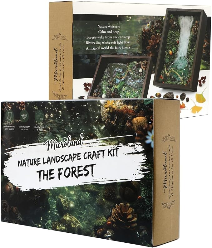 Microland Calming Craft Kits for Adults DIY Zen Forest Landscape Resin Craft - Image 9