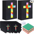 Resurhang 16 Set 2026 VBS Cross Lantern Craft Kit DIY Illumination Theme Faux by Resurhang